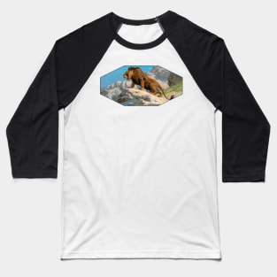 Lion on the Watch by Gerome Baseball T-Shirt